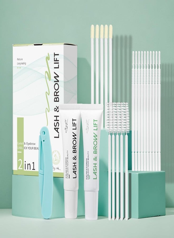 Ecofan Lash Lift Kit for Eyelash Perm, Professional Lash & Brow Lift Natural Ingredient for Long-Lasting Natural Curl & Self Lash Lifting, Brow Lamination Set for Salon-Quality Results at Home - Image 1